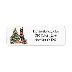 Christmas Dobermann Dogs