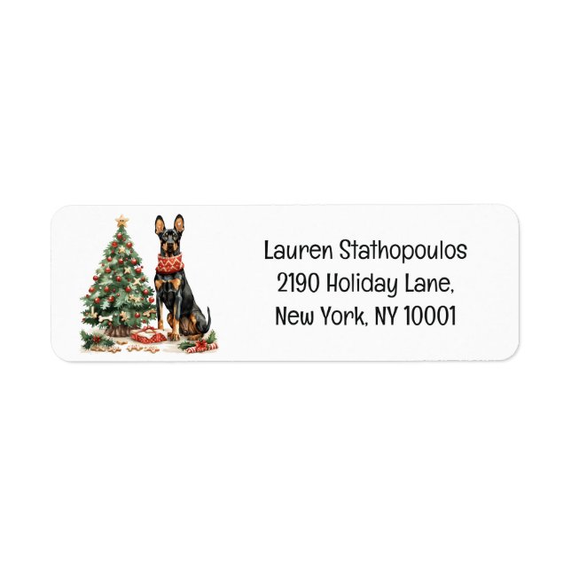 Christmas Dobermann Dogs (Front)
