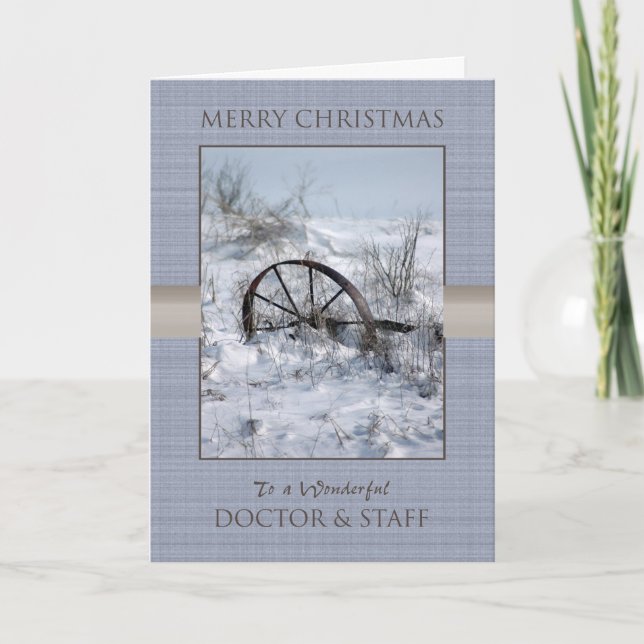 Christmas Doctor and Staff Holiday Card (Front)