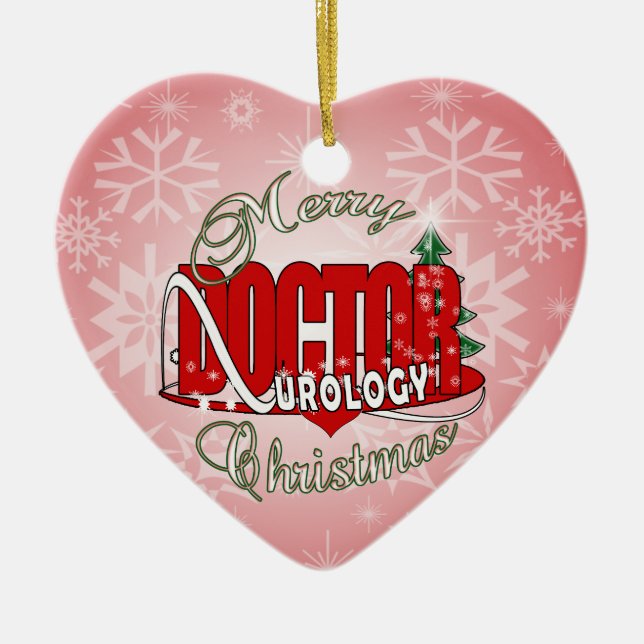 CHRISTMAS DOCTOR UROLOGY UROLOGIST CERAMIC TREE DECORATION (Front)
