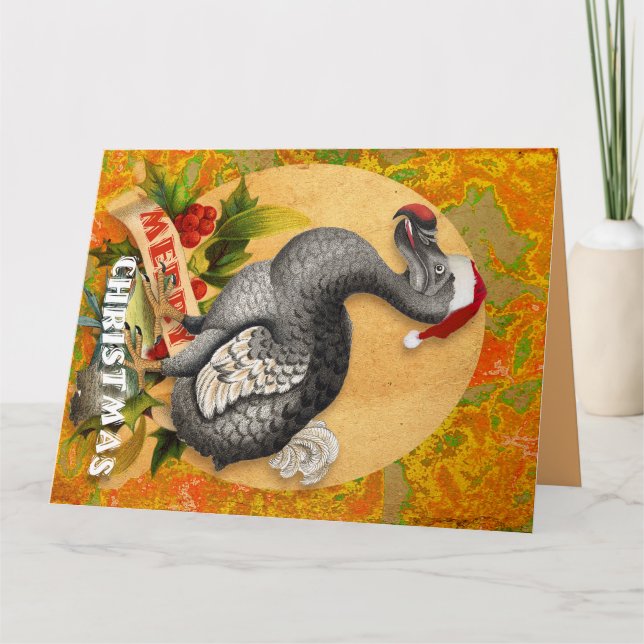 Christmas Dodo Bird Card (Front)