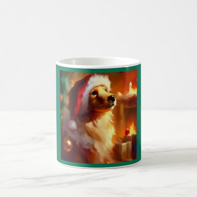 Christmas Dog 1 Coffee Mug (Center)