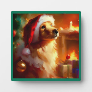 Christmas Dog 1 Plaque