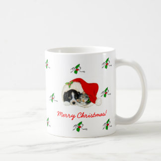 Christmas Dog and Cat Coffee Mug