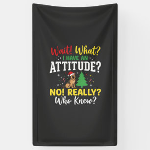 Christmas Dog Attitude Humour Banner
