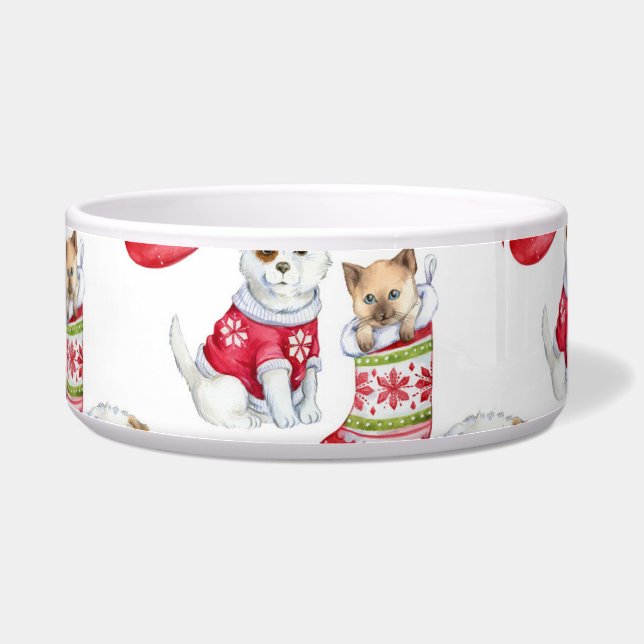 Christmas Dog & Cat (Left)