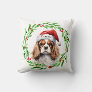 Christmas Dog Cavalier King Charles Spaniel Pet Cushion