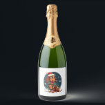 Christmas Dog Dachshund Santa Xmas Wiener Women Me Sparkling Wine Label<br><div class="desc">Christmas Dog Dachshund Santa Xmas Wiener Women Men Kids</div>