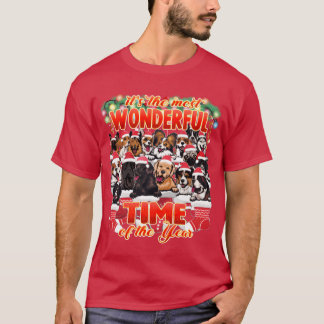 Christmas Dog Designs Funny Cute Dogs Xmas T-Shirt