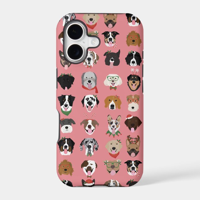 Christmas Dog Face Pattern (Back)
