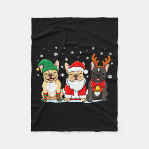 Christmas Dog French Bulldog Xmas Dog Lover Men Wo Fleece Blanket