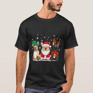 Christmas Dog French Bulldog Xmas Dog Lover Men Wo T-Shirt