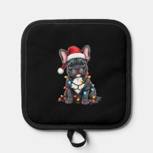 Christmas Dog French Bulldog Xmas Frenchie 3 Pot Holder
