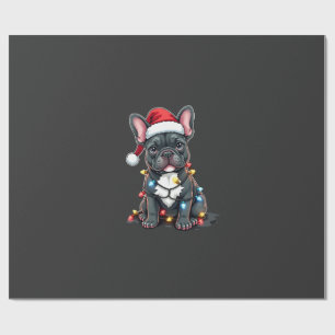 Christmas Dog French Bulldog Xmas Frenchie 3 Wrapping Paper