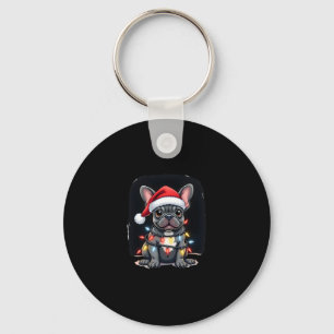 Christmas Dog French Bulldog Xmas Frenchie Men Wom Key Ring