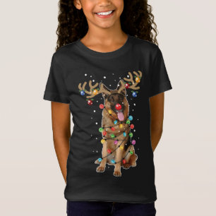 Christmas Dog, German Shepherd, Xmas, Dog Lover, D T-Shirt