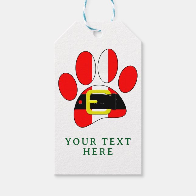 Christmas Dog Gift Tags (Front)