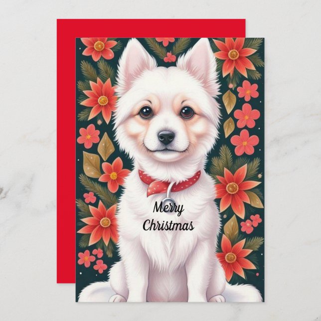 Christmas Dog Holiday Card (Front/Back)