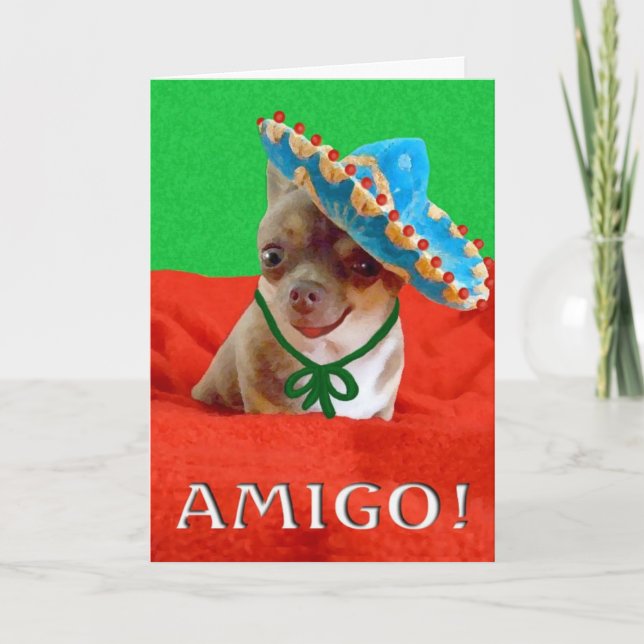 christmas dog holiday card (Front)