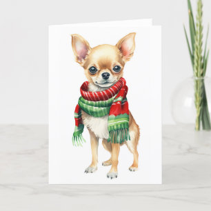 Christmas Dog, Holiday Chihuahua BLANK 