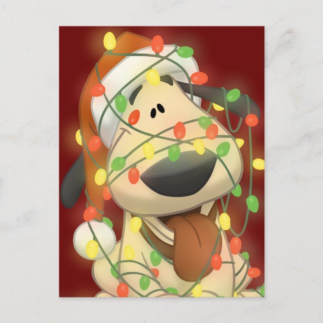Christmas Dog Holiday Postcard (Front)