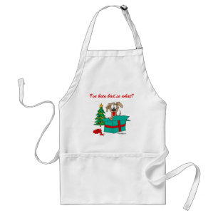 Christmas Dog I've Been Bad So What? Standard Apron