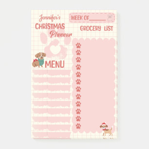 Christmas Dog Lover To-Do List Post-it Notes