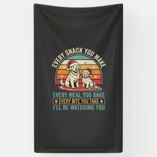 Christmas Dog Lovers Snack Watching Banner
