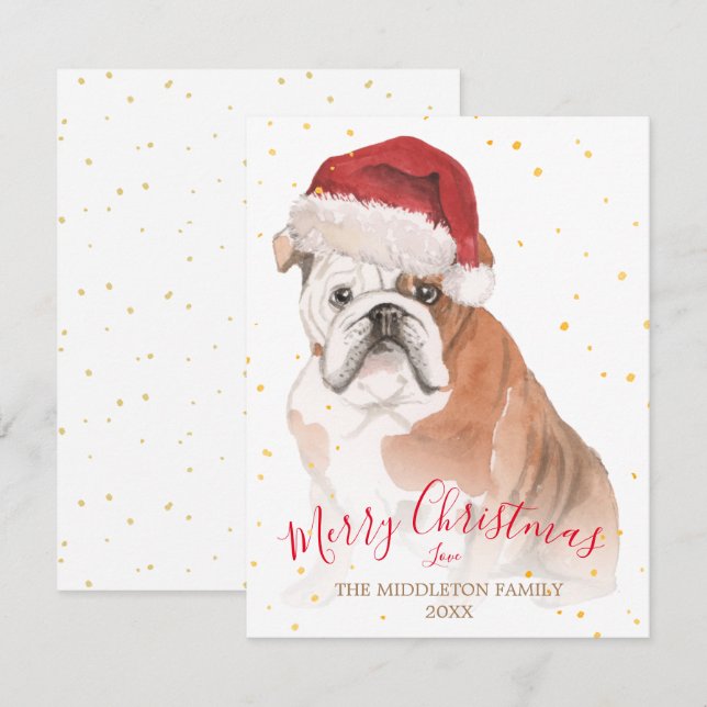 Christmas Dog Merry Pet Owner Greeting (Front/Back)