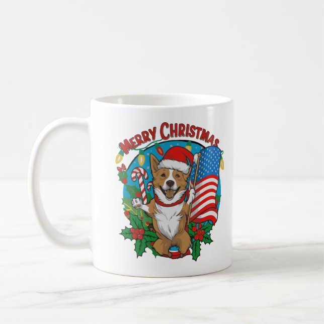 Christmas Dog Mug (Left)