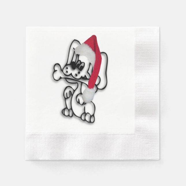 Christmas Dog Napkin (Front)