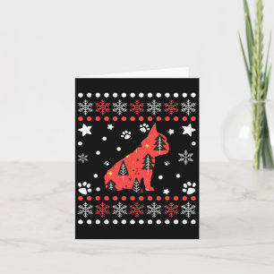 Christmas Dog Pattern French Bulldog Owner 1 Card