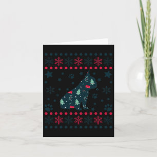 Christmas Dog Pattern French Bulldog Owner Card