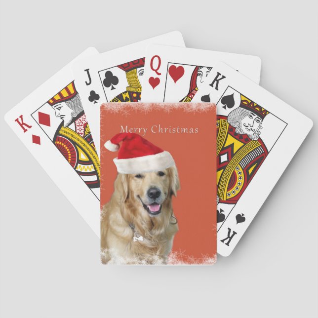 Christmas Dog Playing Cards (Back)