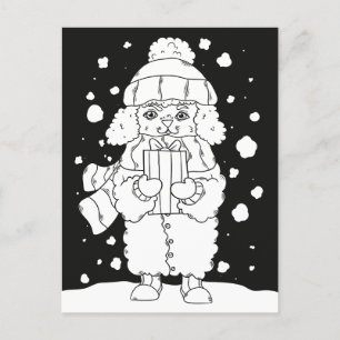 Christmas Dog Postcard