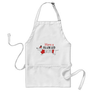 Christmas Dog Puns Santa Dogs Dog Gone Good Christ Standard Apron