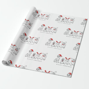 Christmas Dog Puns Santa Dogs Woofy Christmas Wrapping Paper