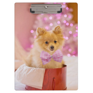 Christmas Dog Puppy Gift Present Clipboard