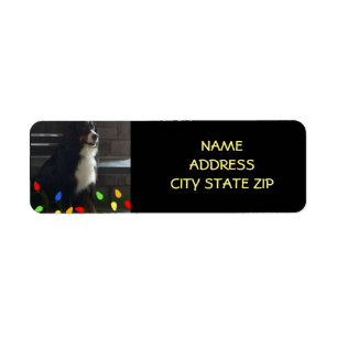 **CHRISTMAS DOG** RETURN ADDRESS LABEL