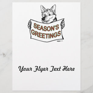 Christmas Dog: Season's Greetings! Flyer