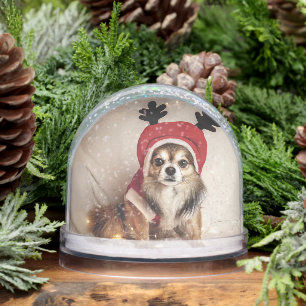Christmas Dog Snow Globe