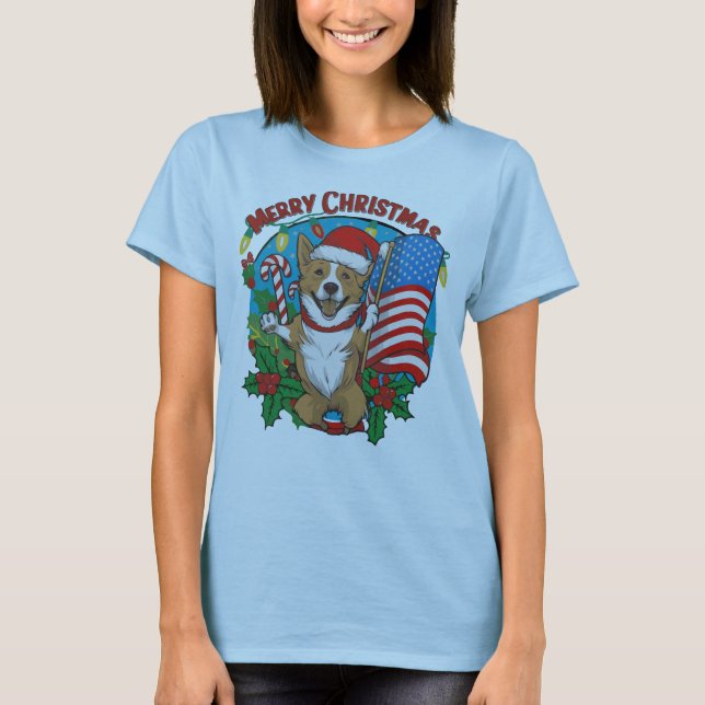 Christmas Dog T-Shirt (Front)