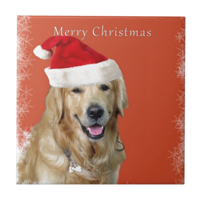 Christmas Dog Tile (Front)