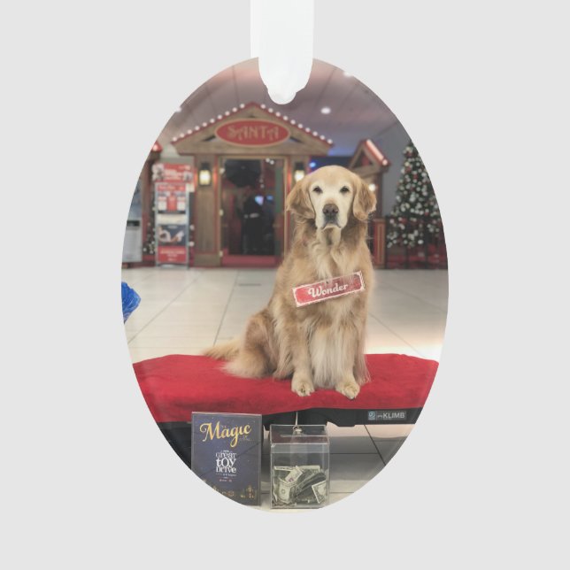 Christmas Dog - Wonder Ornament (Front)