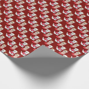Christmas Dogs and Cats Wrapping Paper