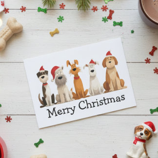 Christmas Dogs Card