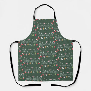 Christmas Dogs Coffee Mum Cosy Winter Pet Lover Apron