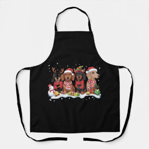 Christmas Dogs Dachshund Lover Dog Mum Apron