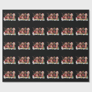 Christmas Dogs Dachshund Lover Dog Mum Wrapping Paper