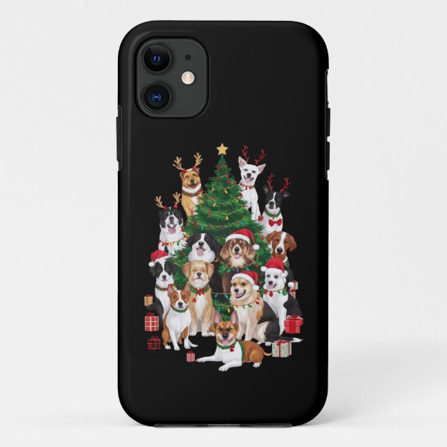 Christmas Dogs Dog Lover Holiday Dog Mum  Case-Mate iPhone Case (Back)
